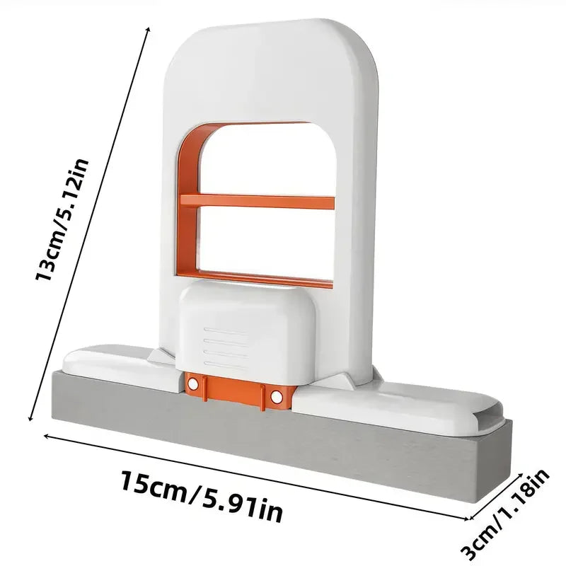 Mini Esfregão Retrátil 2 em 1 | Multifuncional para Limpeza Úmida e Seca | Ideal para Cozinha, Banheiro e Carro | Plástico Durável